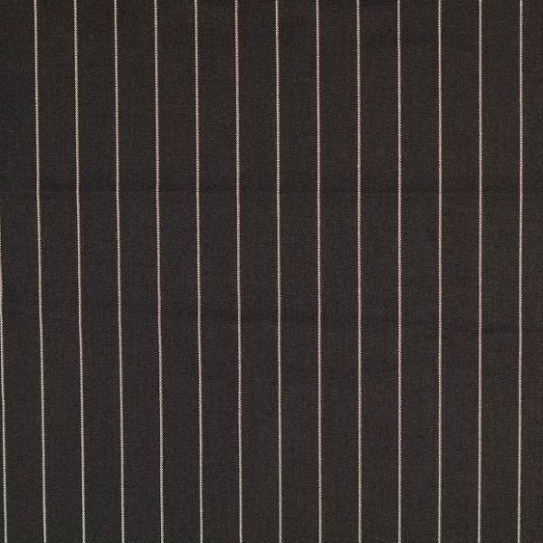 Polyester Webware Nadelstreifen Schwarz